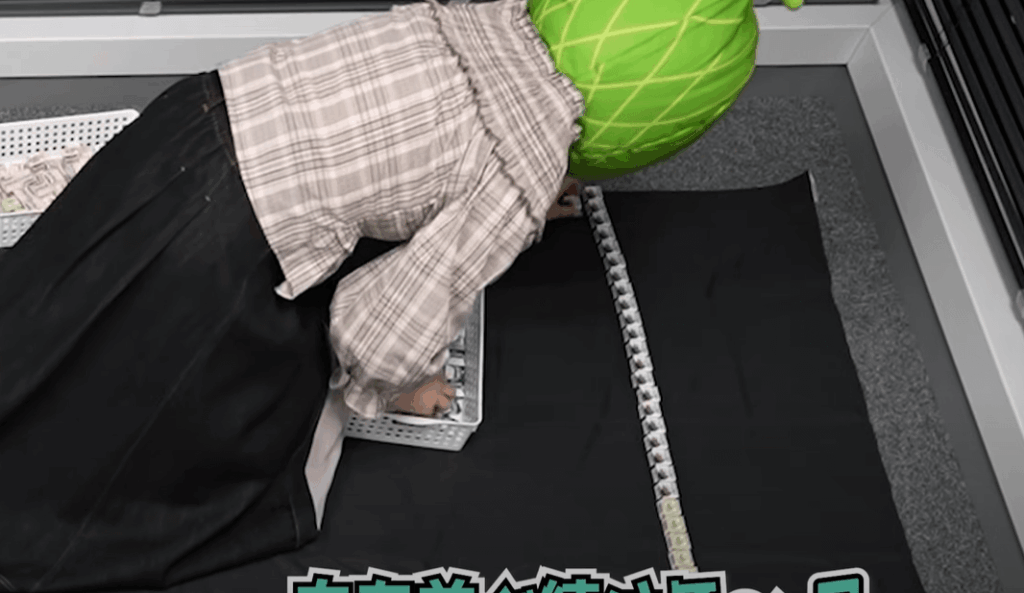 ぷわぷわぽぷらの中の人の後ろ姿