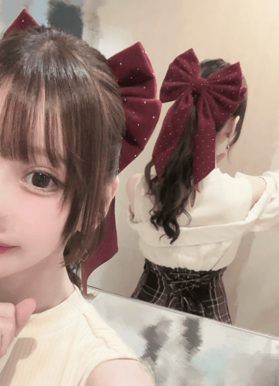 中の人の自撮り写真