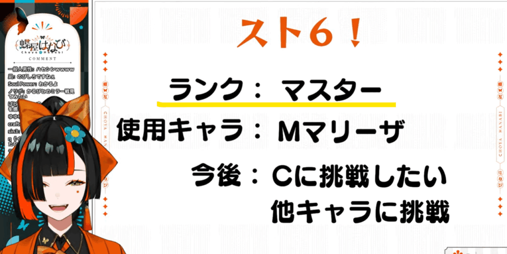 スト6のランクや使用キャラが同じ